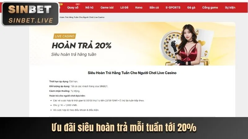 Thưởng nạp lại hàng ngày sv368